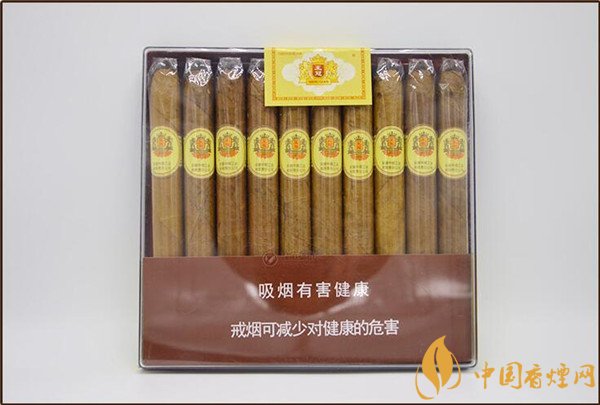 王冠雪茄(王冠塑10支)價(jià)格表圖 王冠塑10支多少錢一盒